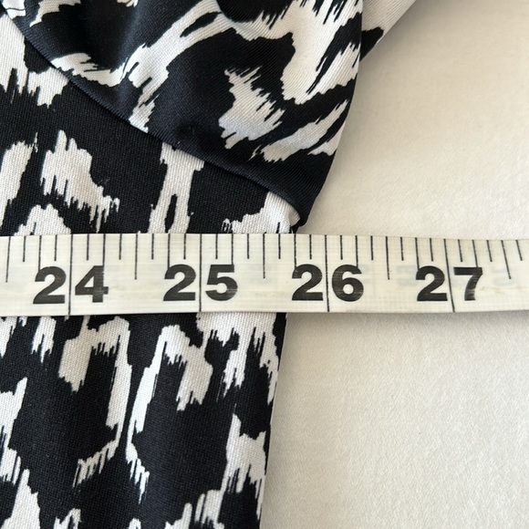 New Directions Black and White Button Up Blouse with Front Tie Sz 2X - Picture 8 of 12